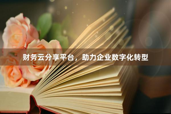 财务云分享平台，助力企业数字化转型