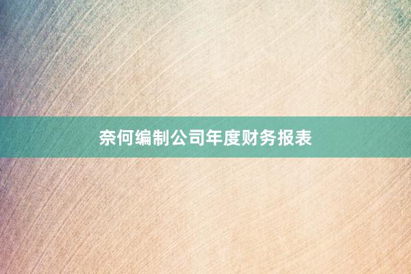 奈何编制公司年度财务报表
